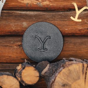 Yellowstone? 8 Inch Round Seasoned Cast Iron ??Power Y?? Grill Press