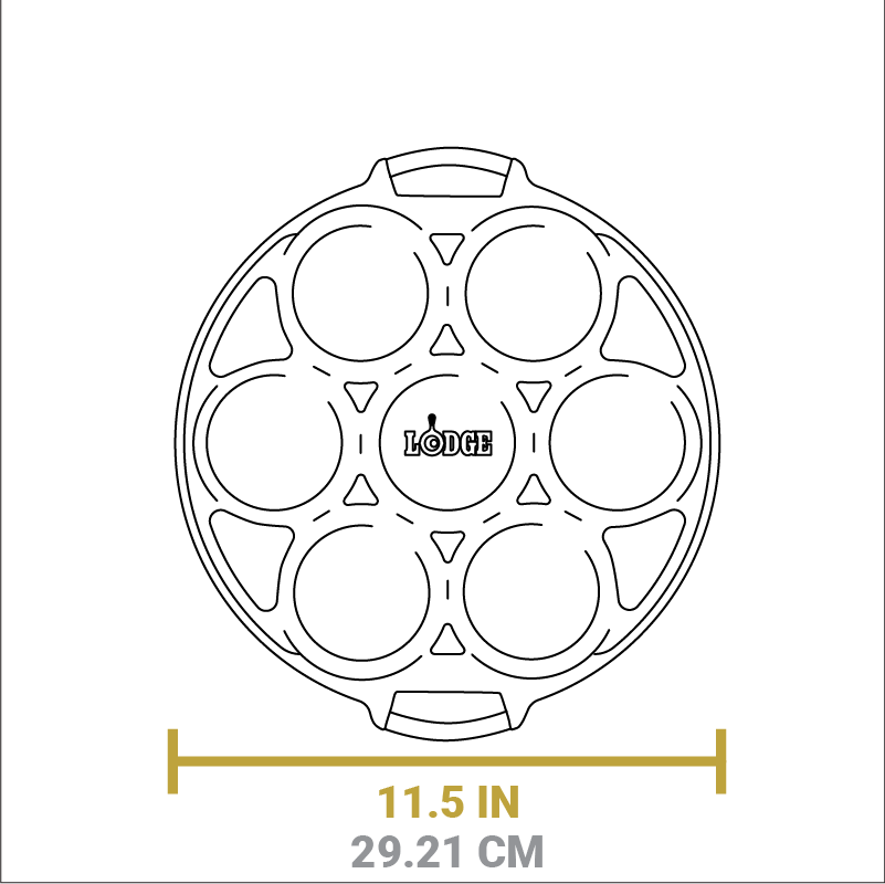 Seasoned Cast Iron Mini Cake Pan - Image 7