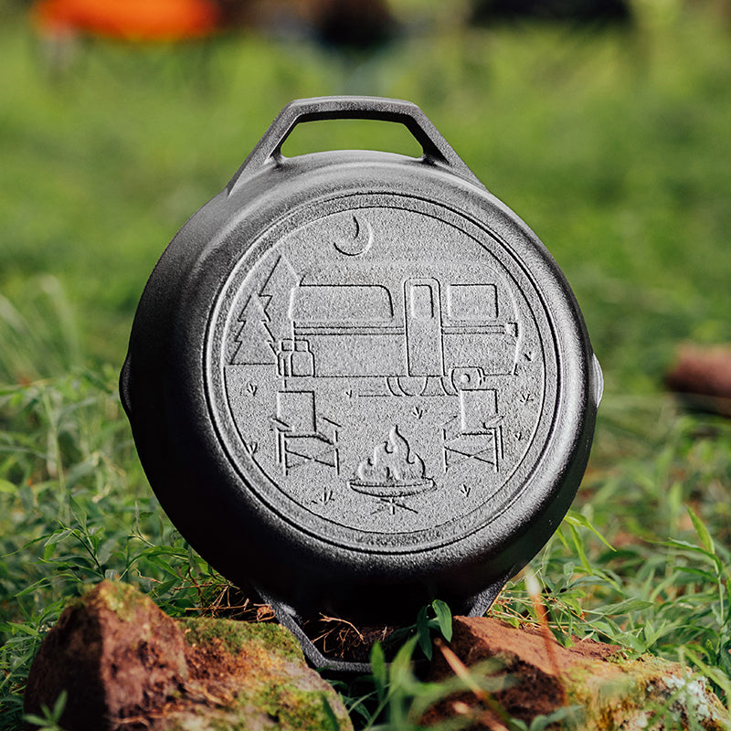 Wanderlust 10.25 Inch Cast Iron Dual Handle Camper Pan - Image 10