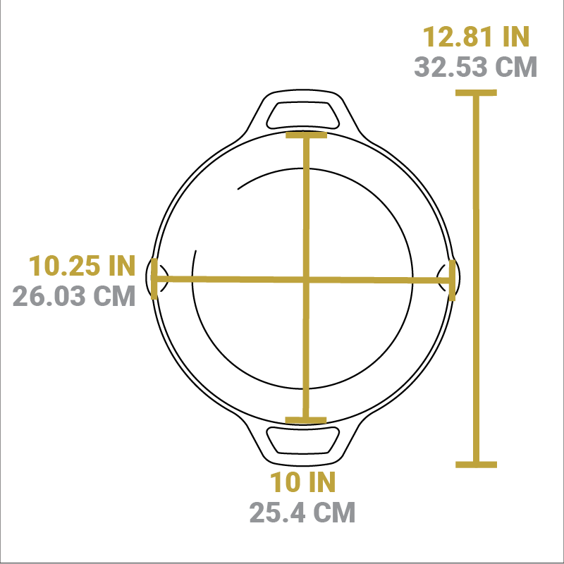 Wanderlust 10.25 Inch Cast Iron Dual Handle Camper Pan - Image 8