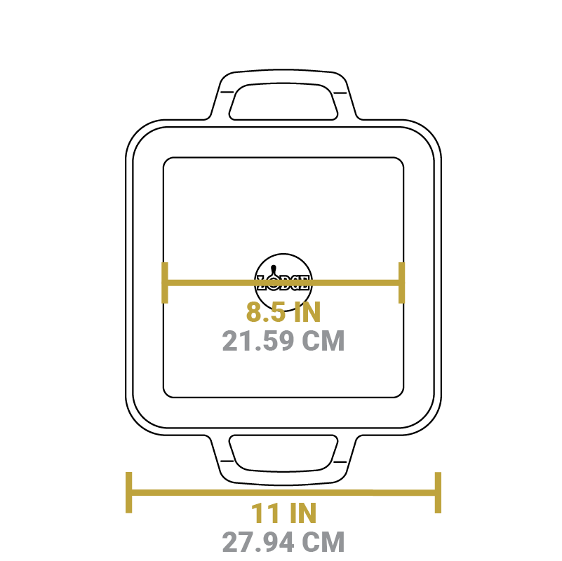 Chef Collection 11 Inch Cast Iron Square Griddle? - Image 8