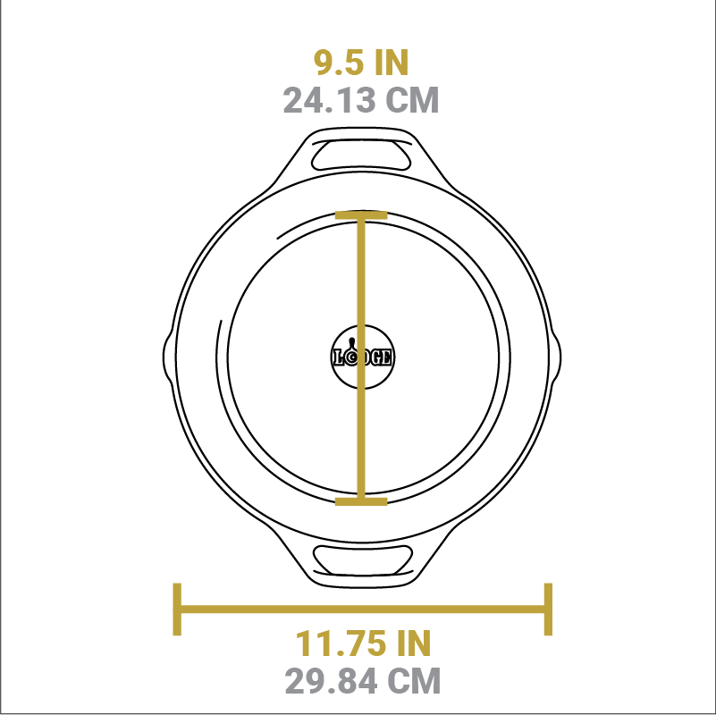 Dual Handle Cast Iron Grill Pan - Image 13